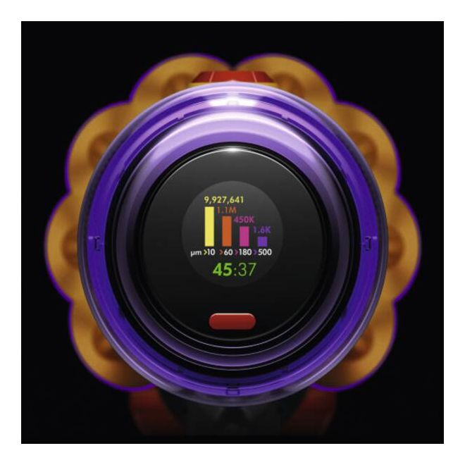V12 Detect Slim Absolute Handstaubsauger Beutellos bis 60 min Laufzeit 25,2 V (Schwarz, Violett, Bronze, Gelb) 