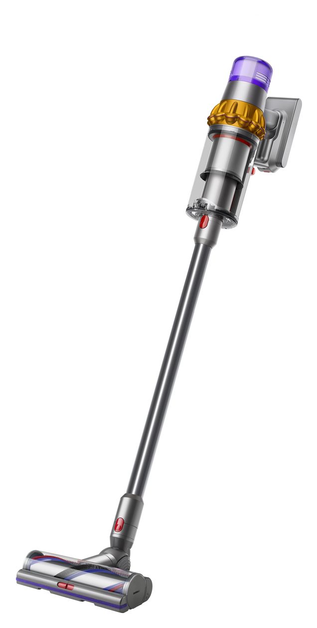 V15 Detect Absolute Handstaubsauger Beutellos bis 60 min Laufzeit 29,4 V  (Nickel, Gelb) 