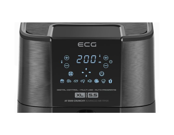 AF5500 Crunchy Heißluftfritteuse 5,5 l 1350 W  (Schwarz) 