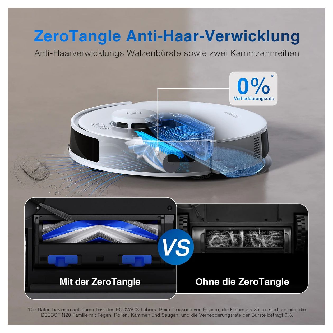 Deebot N20 Plus Saugroboter nass/trocken 300 min Akku  (Weiß) 
