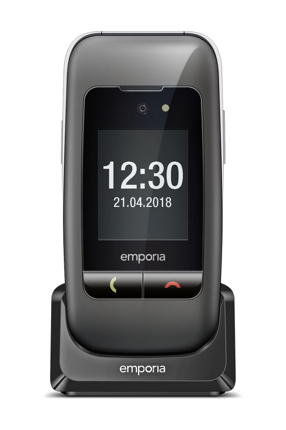 One 2G Smartphone 6,1 cm (2.4 Zoll 2 MP  (Schwarz, Grau) 