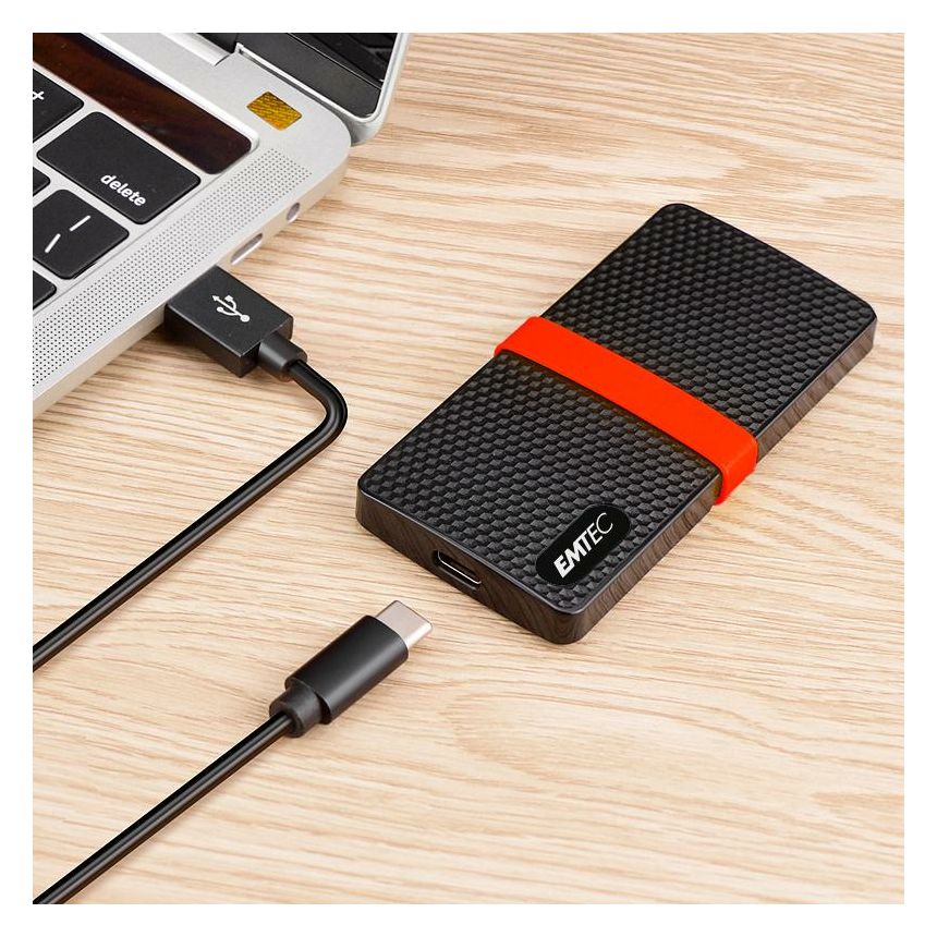 X200 Portable Power Plus 2 TB SSD  (Schwarz) 