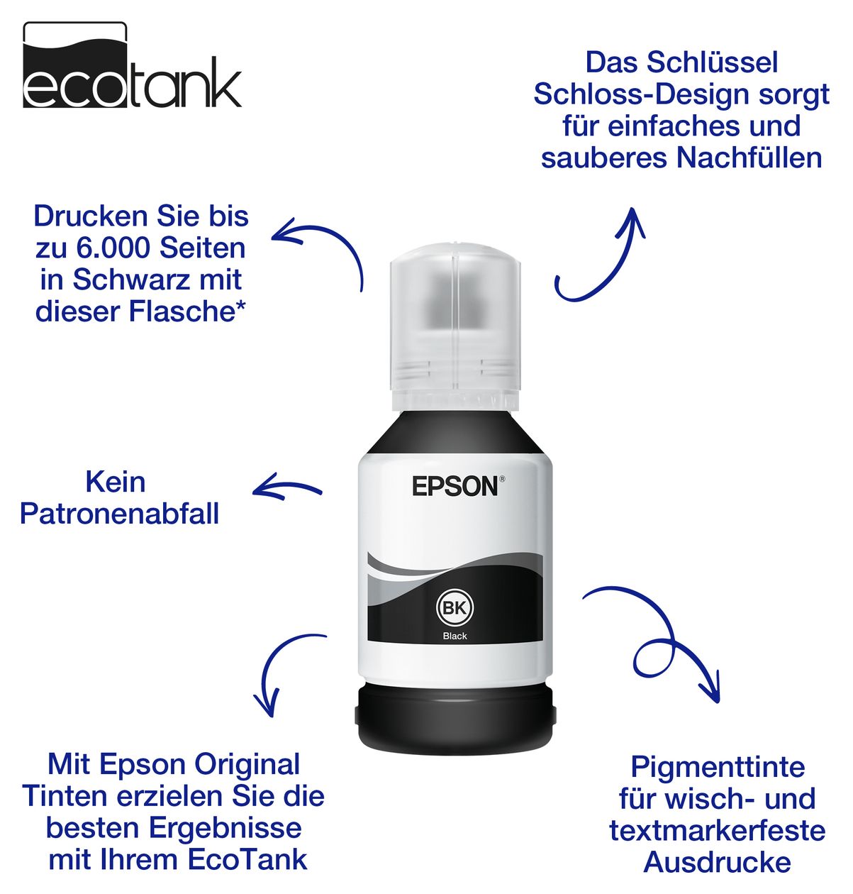 111 C13T03M140 originale Druckerpatronen Schwarz 120 ml 