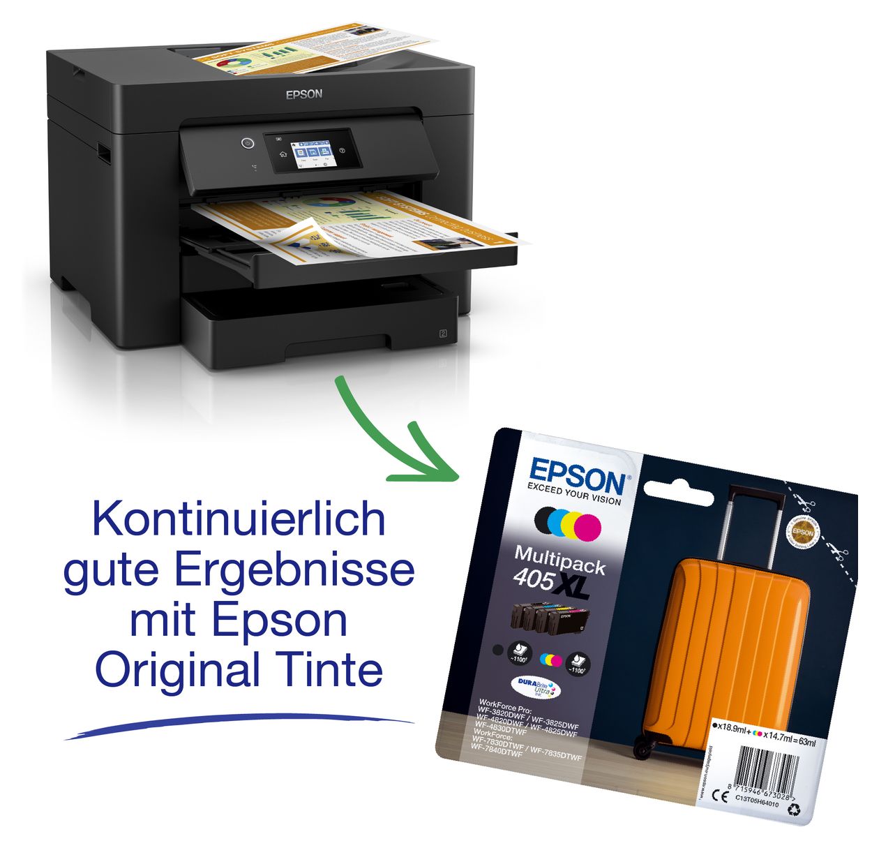 WorkForce WF-7830DTWF All in One A3 Tintenstrahl Drucker 4800 x 2400 DPI 