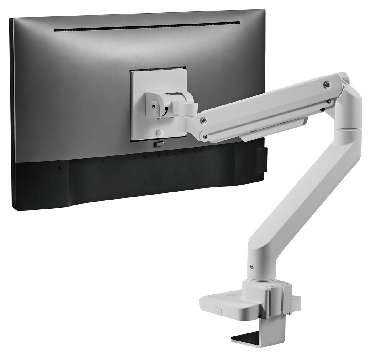 17"-49" Schwerlast-Monitor-Schreibtischhalterung, Weiß 