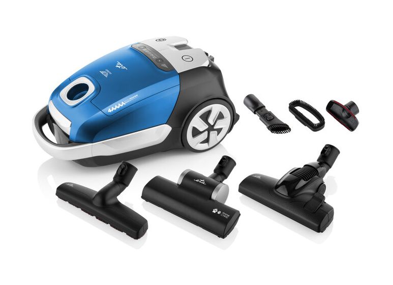 Adagio Bodenstaubsauger mit Staubbeutel 800 W HEPA (Schwarz, Blau, Silber) 