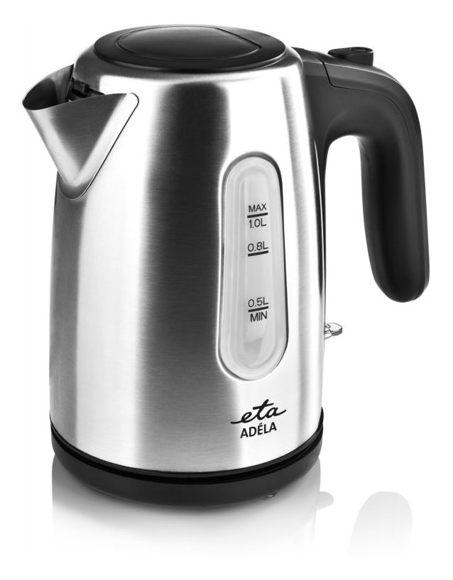 Adela 1,0 l Wasserkocher 1600 W  (Schwarz, Edelstahl) 
