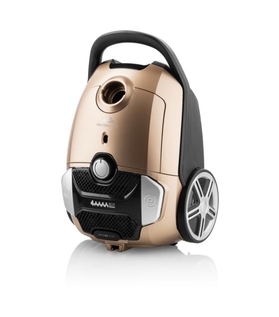 Avanto Bodenstaubsauger mit Staubbeutel 800 W HEPA  (Schwarz, Gold) 