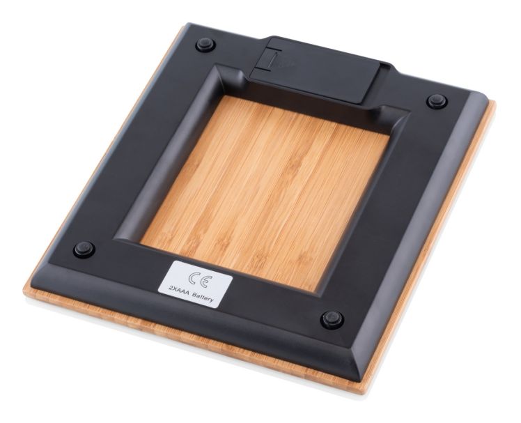 Bambi Elektronische Küchenwaage bis 5 kg Genauigkeit 1 g  (Holz) 