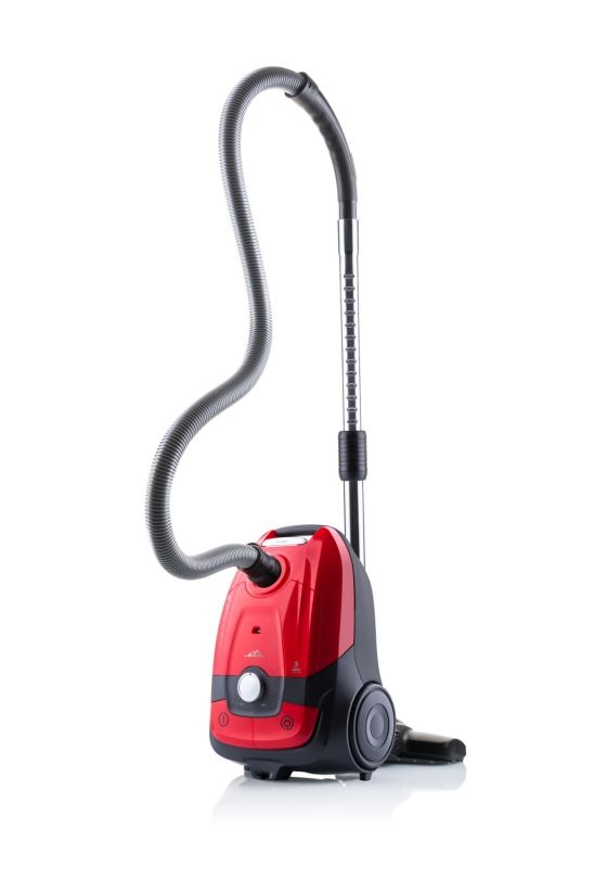 Brillan Bodenstaubsauger mit Staubbeutel 700 W  (Schwarz, Rot) 