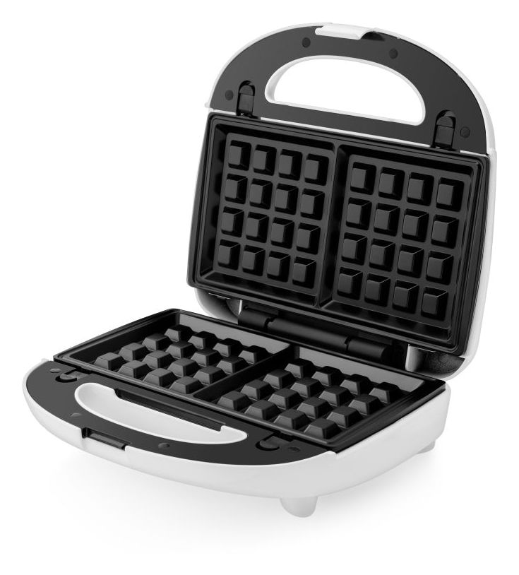 Crosto Sandwichmaker 750 W für 2 Sandwiches  (Weiß) 