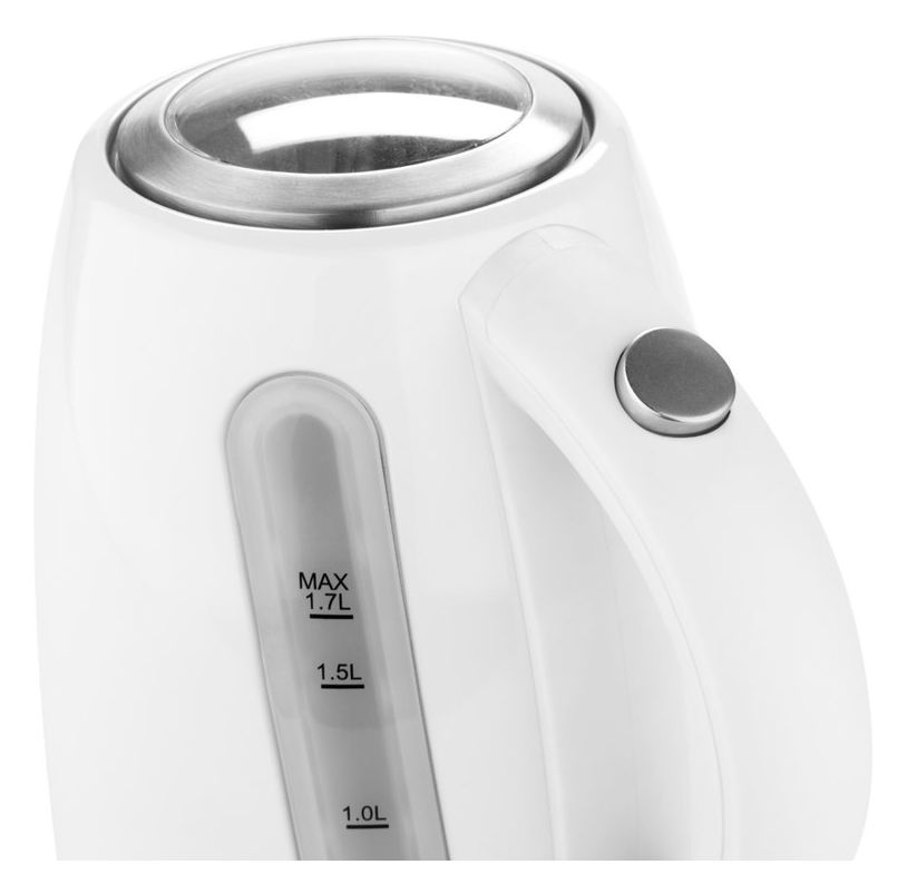 Ela 1,7 l Wasserkocher 2100 W  (Edelstahl, Weiß) 