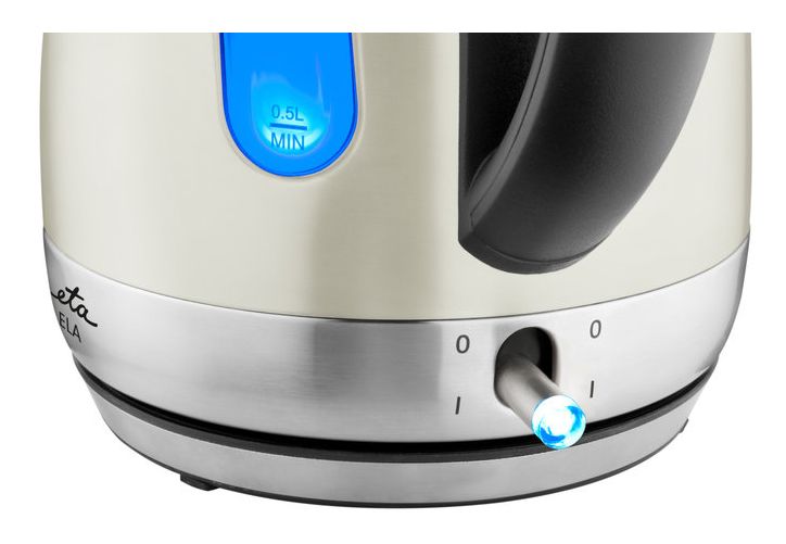 Ela 1,7 l Wasserkocher 2100 W (Beige, Schwarz, Edelstahl) 