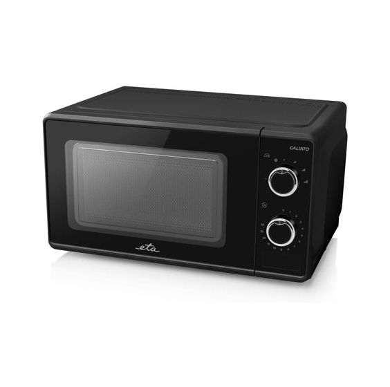 Galiato Freistehende Mikrowelle 700 W Größe: klein 6 Stufen  (Schwarz) 