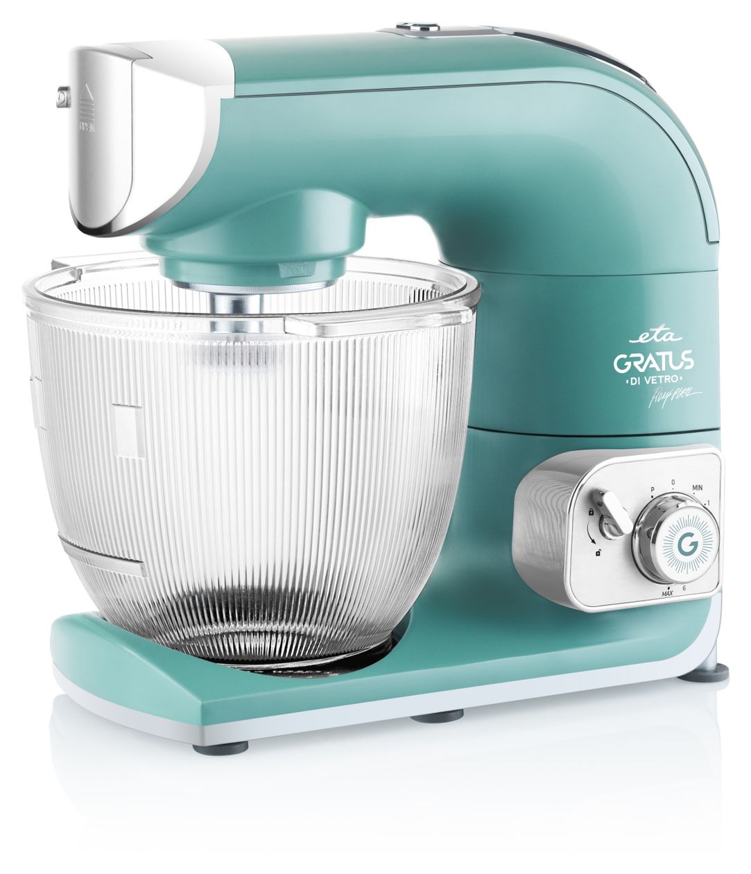 Gratus di Vetro 1200 W Küchenmaschine 5 l  (Grün, Edelstahl) 