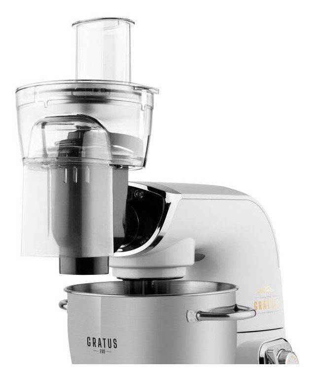 Gratus Evo Max 1500 W Küchenmaschine 5,5 l  (Grau, Edelstahl) 