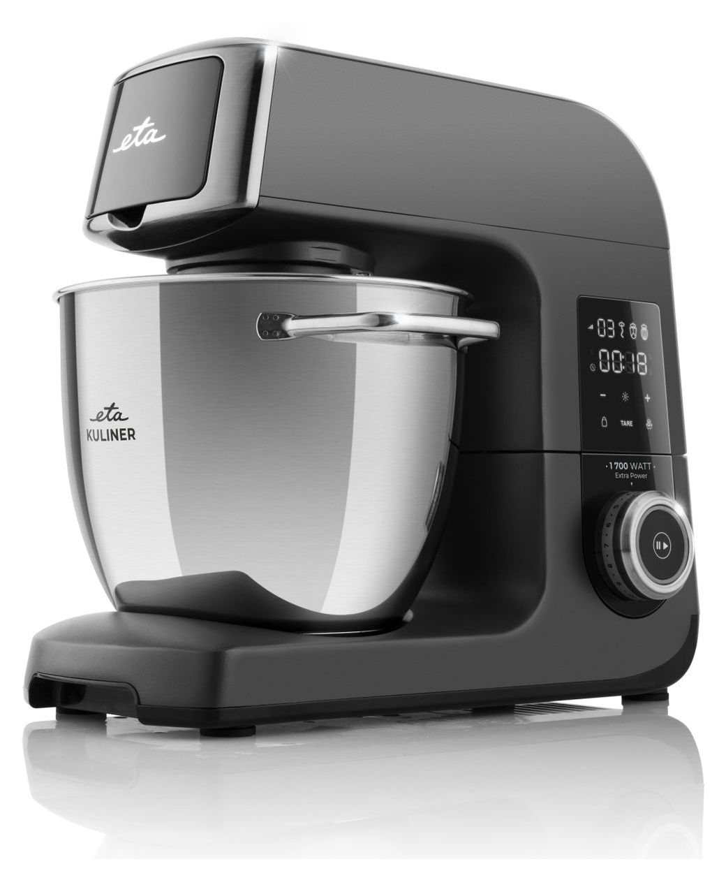 Gratus Kuliner II Max 1700 W Küchenmaschine 6,7 l mit Waage  (Grau) 