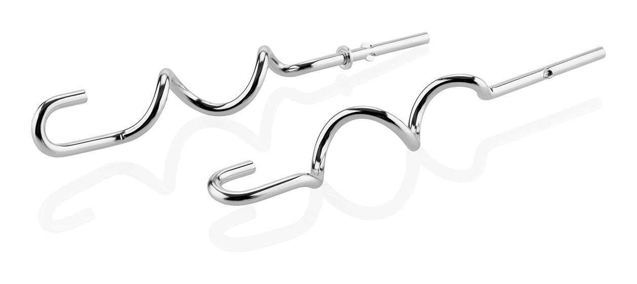 Lento Handmixer 500 W 4 Stufen  (Grau, Weiß) 