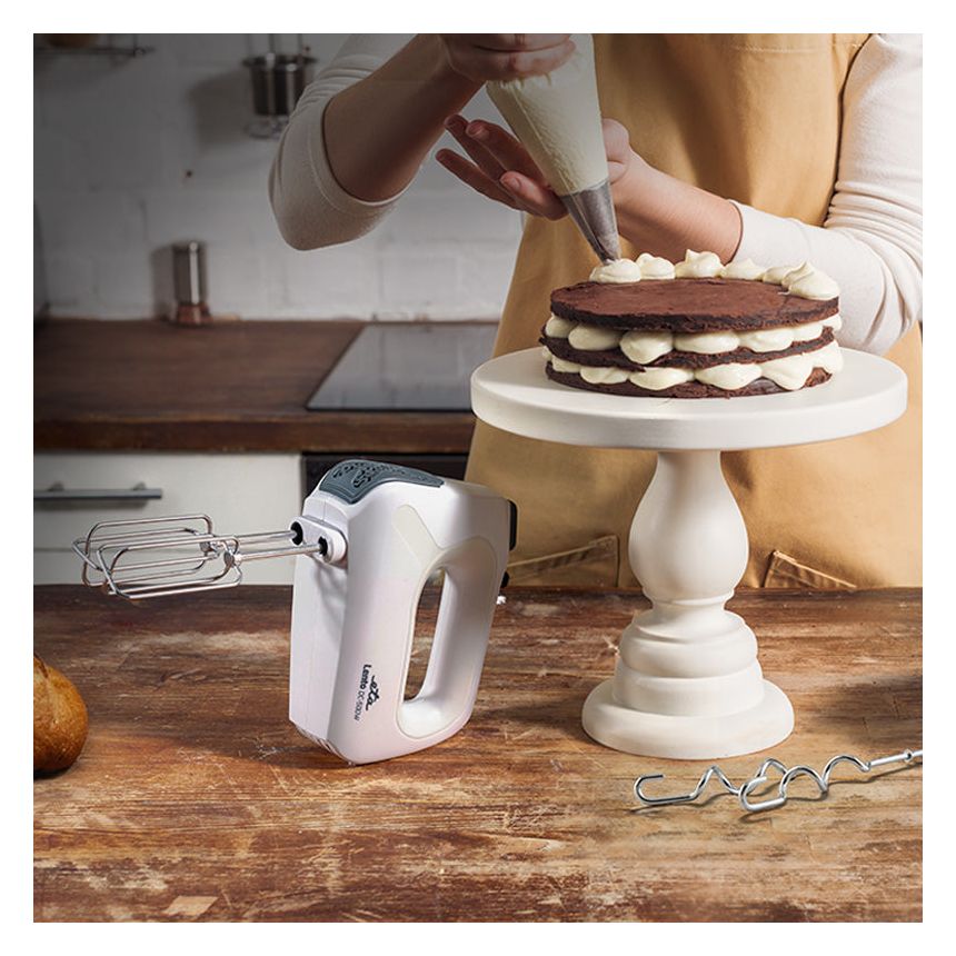 Lento II Handmixer 4 Stufen 500 W  (Grau/Weiß) 