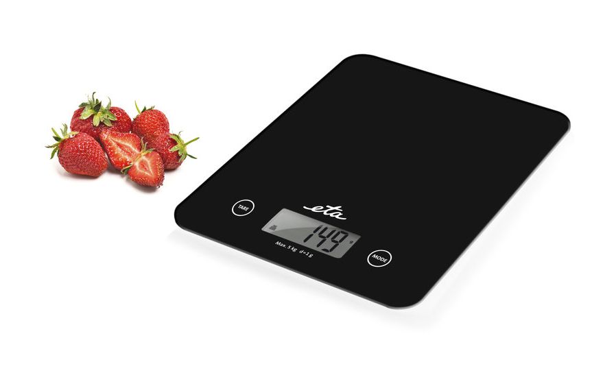 Lori Elektronische Küchenwaage bis 5 kg Genauigkeit 1 g  (Schwarz) 