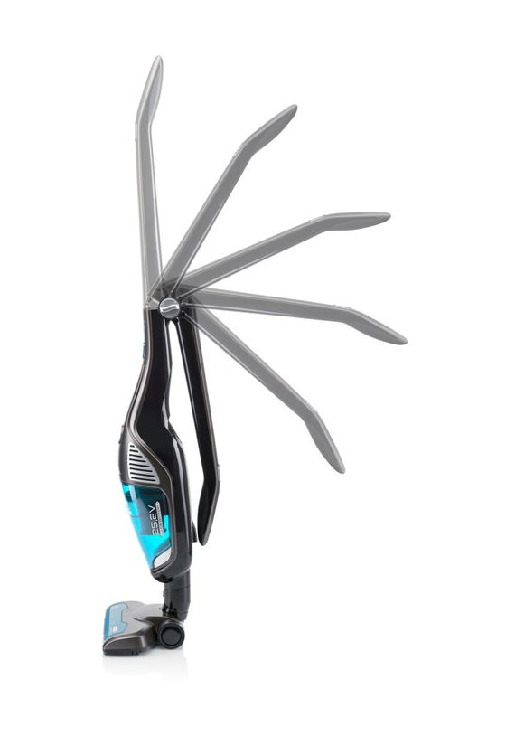 Moneto Aqua Plus Handstaubsauger mit Staubbeutel bis 60 min Laufzeit 25,2 V HEPA  (Schwarz, Grau) 