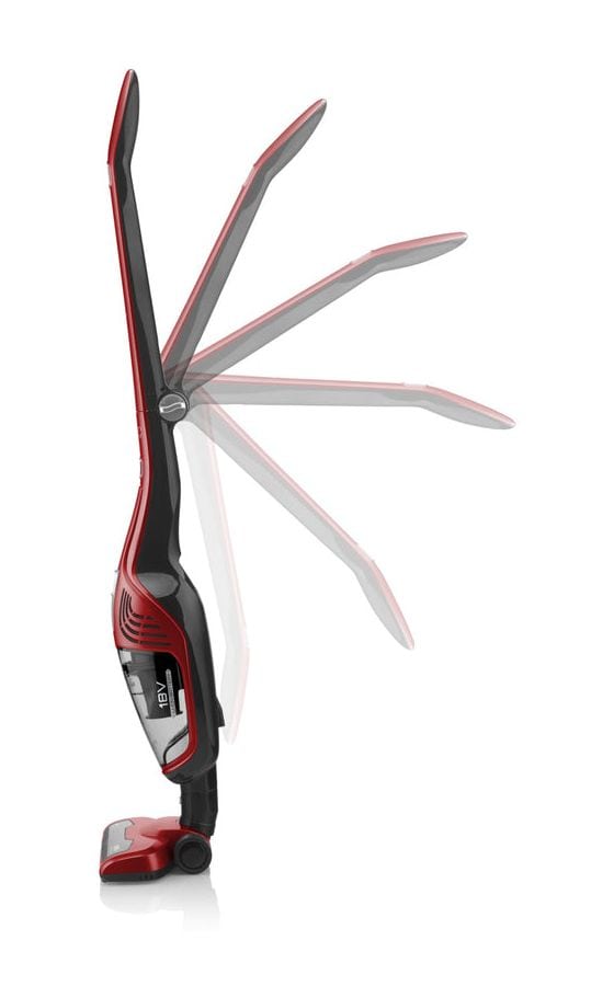 Moneto II Handstaubsauger mit Staubbeutel bis 45 min Laufzeit 18 V Zyklonal  (Rot) 