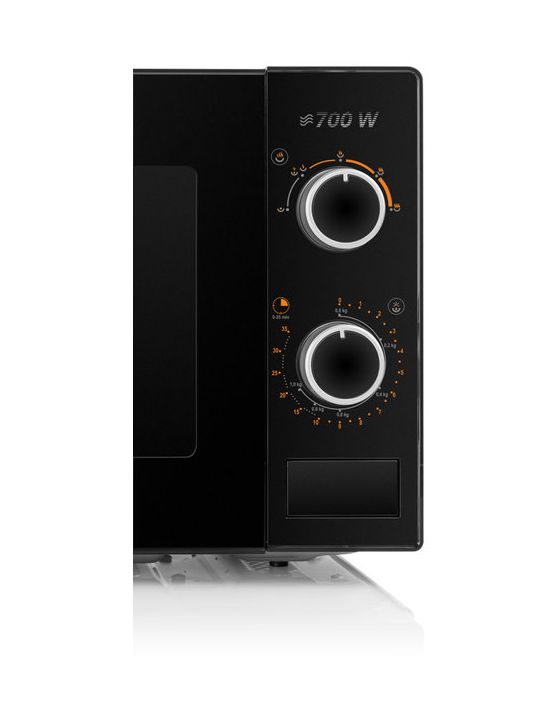 Morelo Freistehende Mikrowelle 700 W Größe: klein 5 Stufen  (Schwarz) 