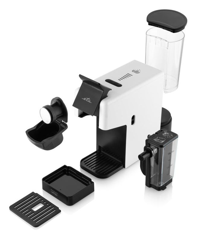 Multicaps Latteo Gemahlener Kaffee/Kaffeekapsel Maschine  (Weiß) 