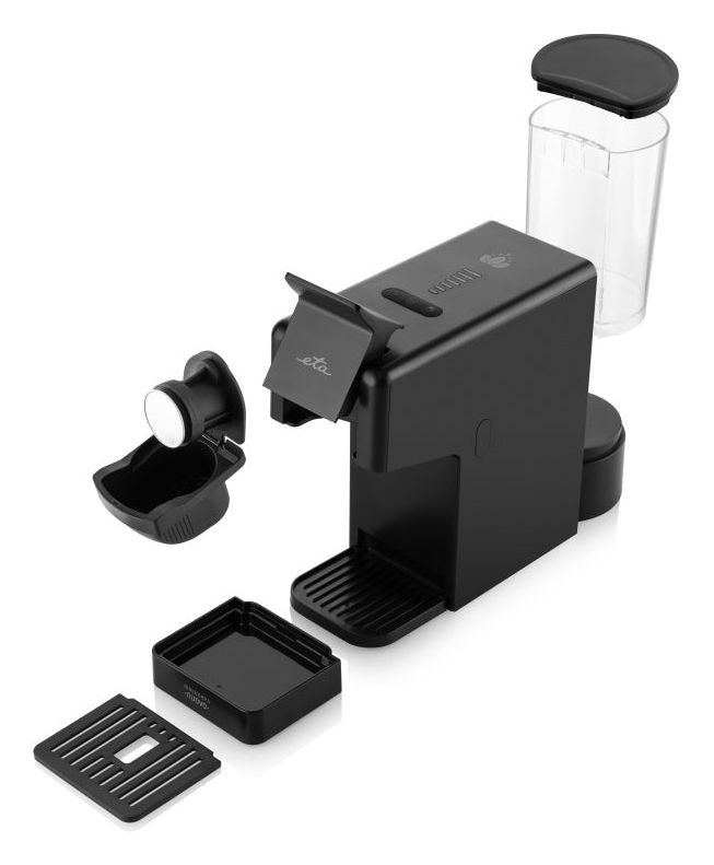 Multicaps Nuovo Gemahlener Kaffee/Kaffeekapsel Maschine  (Schwarz) 