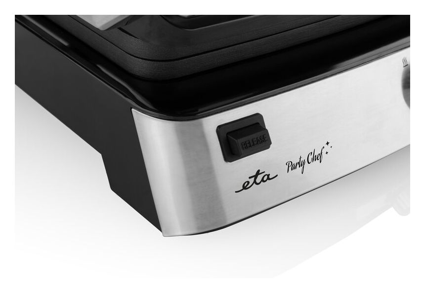 Party Chef Contact 2000 W mit 290 x 230 mm Fläche  (Schwarz, Edelstahl) 