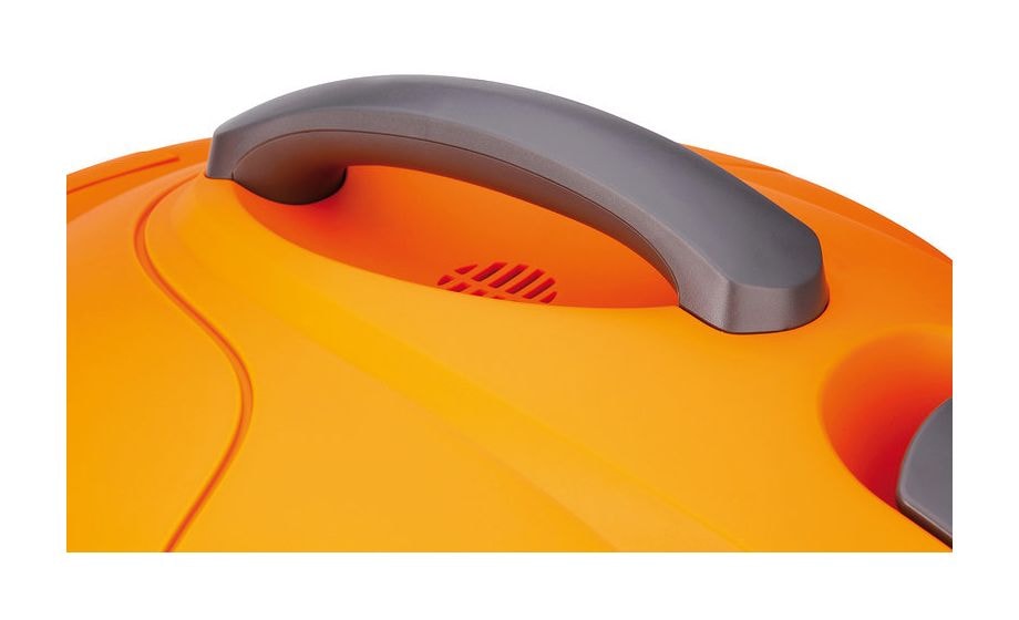 Profi Bodenstaubsauger mit Staubbeutel 890 W Micro  (Grau, Gelb) 