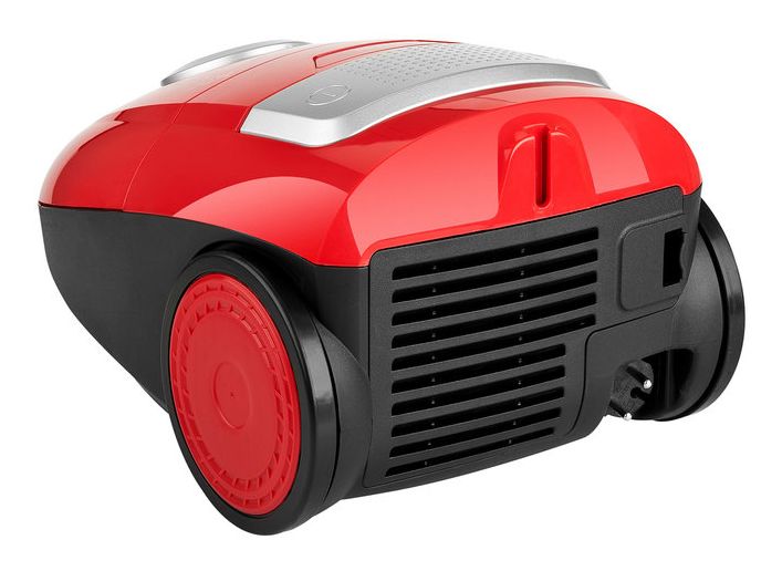 Rubio Bodenstaubsauger mit Staubbeutel 850 W HEPA (Schwarz, Rot, Silber) 