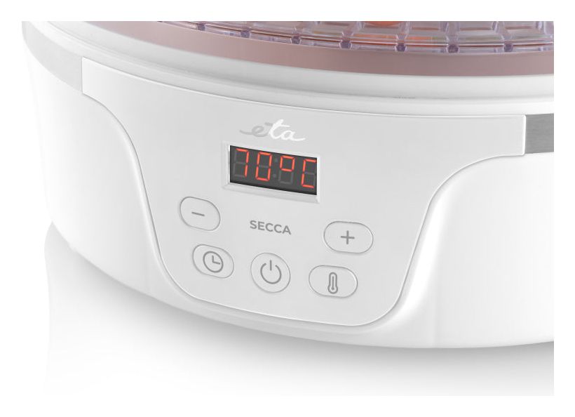 Secca Dörrautomat 380 W 24 h Maximale Timer-Zeit 5 Dörrgitter 