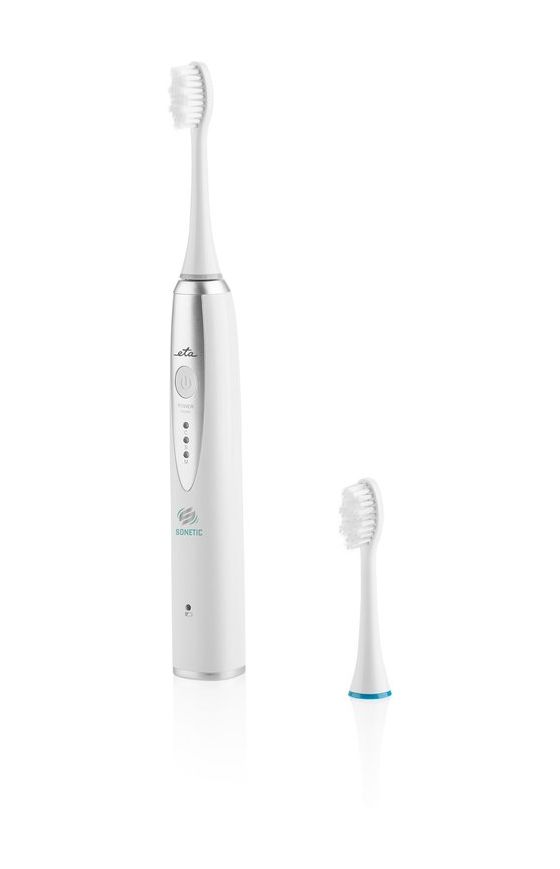 Sonetic Basic Schall-Zahnbürste 31000 Bewegungen pro Minute  (Edelstahl, Weiß) 