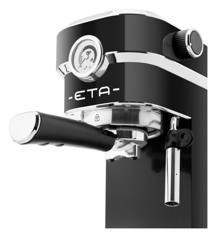 Storio Siebträger Kaffeemaschine 20 bar 1350 W  (Schwarz) 