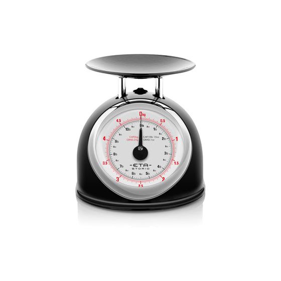 Storio Mechanische Küchenwaage bis 5 kg Genauigkeit 25 g  (Schwarz) 