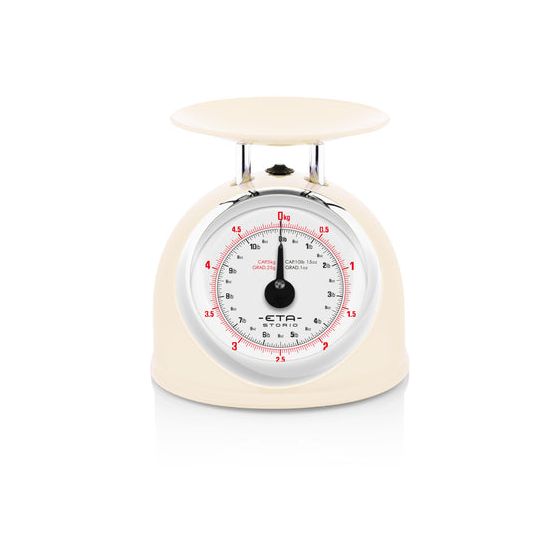 Storio Mechanische Küchenwaage bis 5 kg Genauigkeit 25 g  (Beige) 