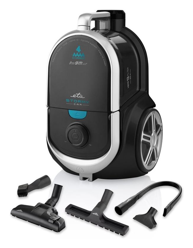 Stormy Car Bodenstaubsauger Beutellos 800 W HEPA  (Schwarz) 