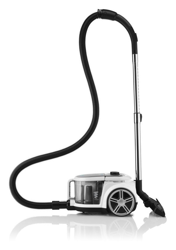 Stormy Home Bodenstaubsauger mit Staubbeutel 800 W HEPA  (Schwarz, Weiß) 