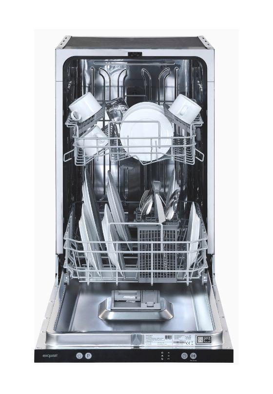 EGSP1009-E-450D 45 cm Geschirrspüler vollintegriert (ohne Front) Leise 9 Maßgedecke aquaStop Funktion 