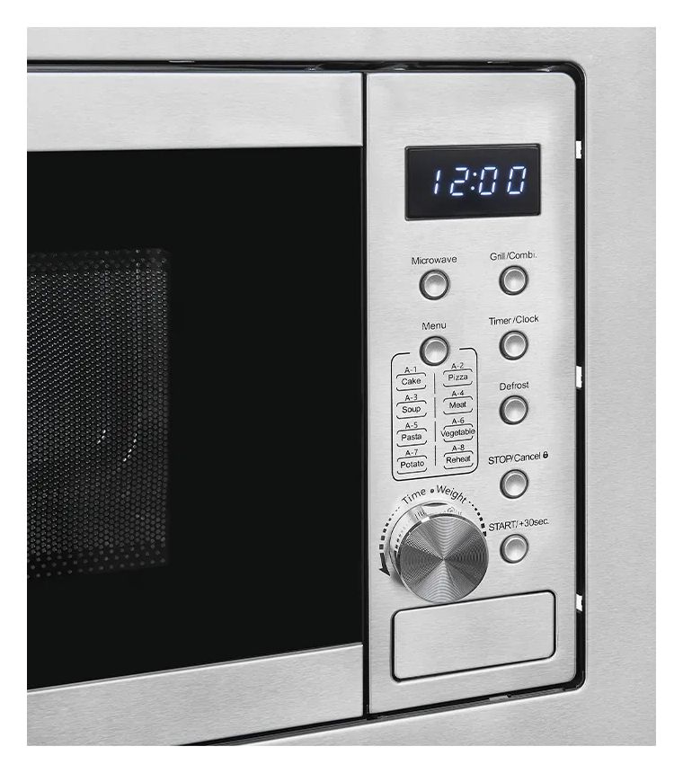 EMW20-DG-020 Einbau-Mikrowelle 1000 W Größe: klein 6 Stufen Grill (Edelstahl) 
