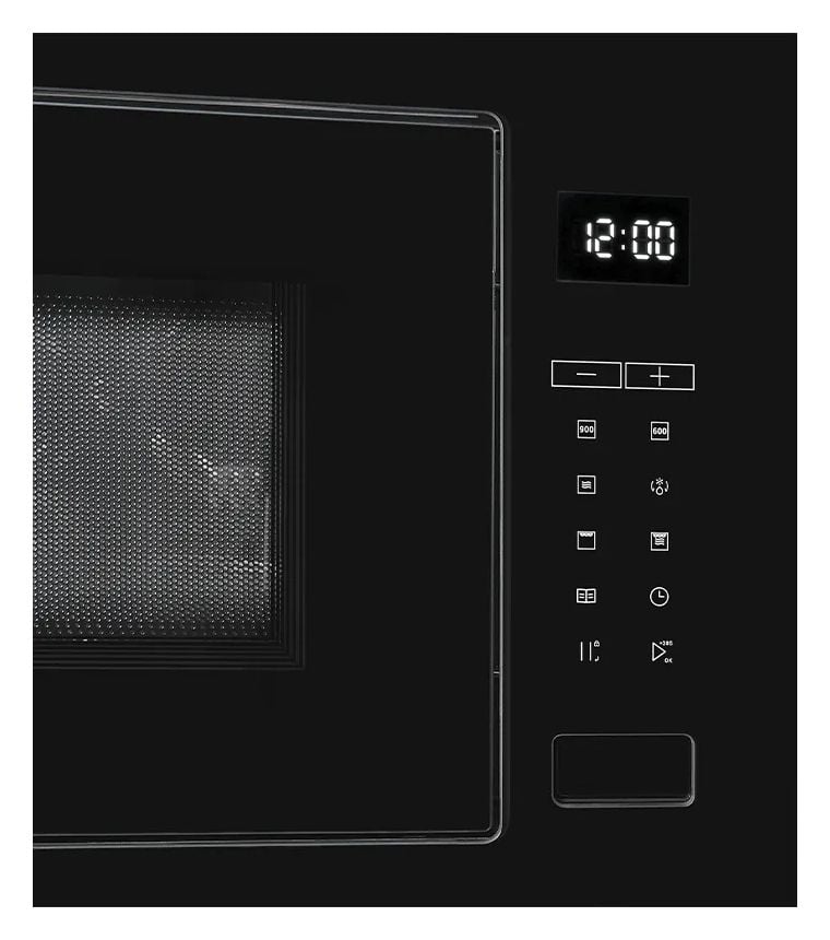EMW25-G-020 Einbau-Mikrowelle 1200 W Größe: mittel 10 Stufen Grill (Schwarz) 