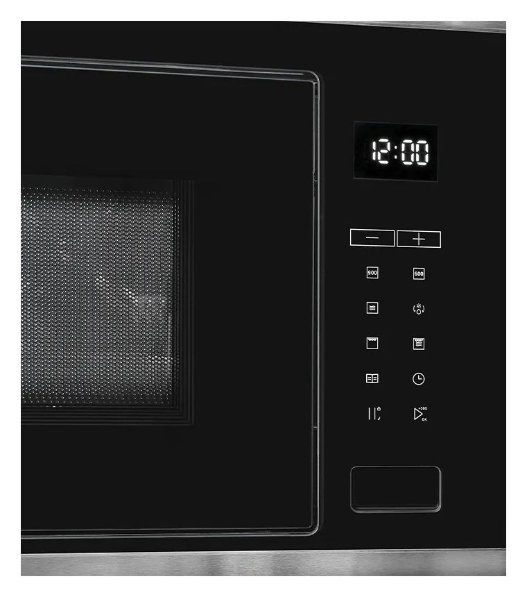 EMW25-G-020 Einbau-Mikrowelle 1200 W Größe: mittel 10 Stufen Grill (Edelstahl) 