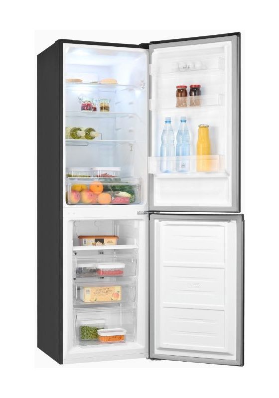 KGC250-85-NF-040D 165 l / 82 l Kühl-Gefrierkombi freistehend NoFrost 181 kWh Jahr  (Edelstahl) 
