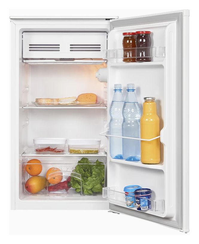 KS116-0-041E 90 l / Kühlschrank freistehend EEK: E 85 kWh Jahr  (Weiß) 