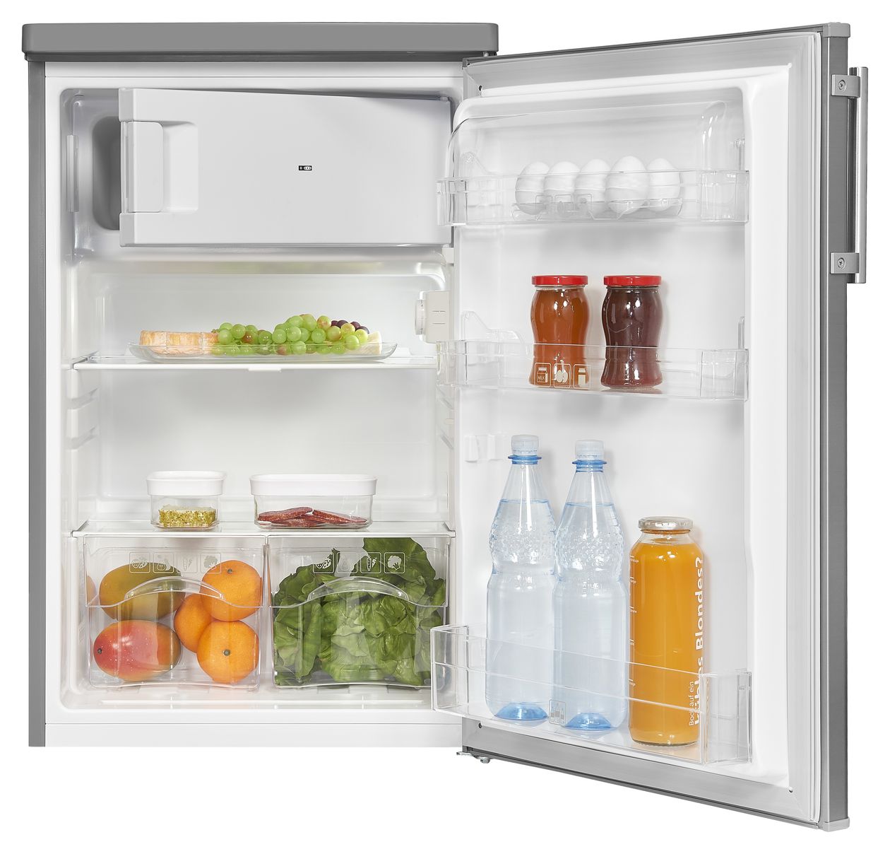 KS16-4-HE-040E 109 l / 95 l Tischkühlschrank EEK: E 139 kWh Jahr  (Edelstahl) 