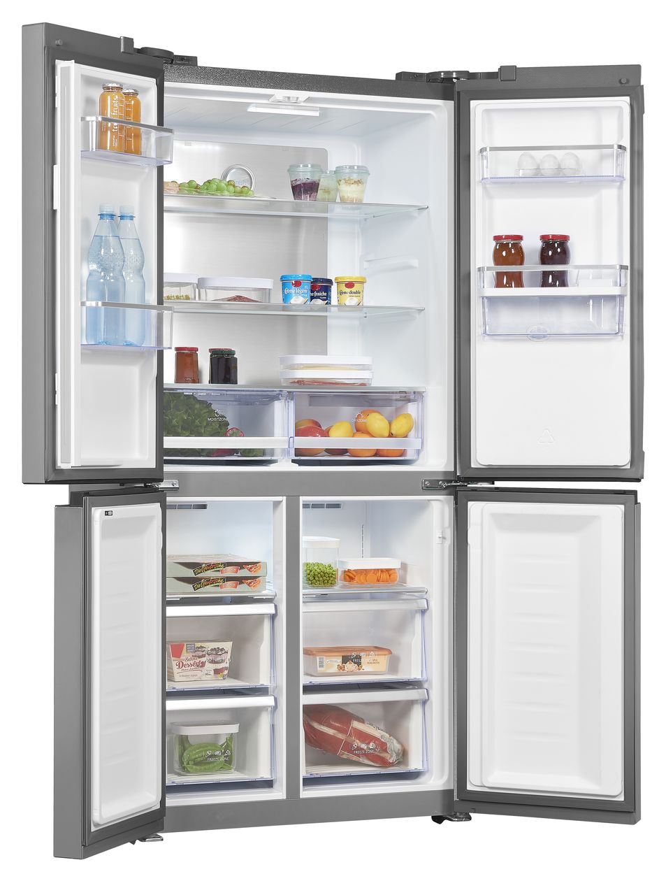 MD430-100-WS-200E Side-by-Side Kühl-/ Gefrierkombination 284 l / 148 l 282 kWh 1830 mm x 836 mm  (Edelstahl) 