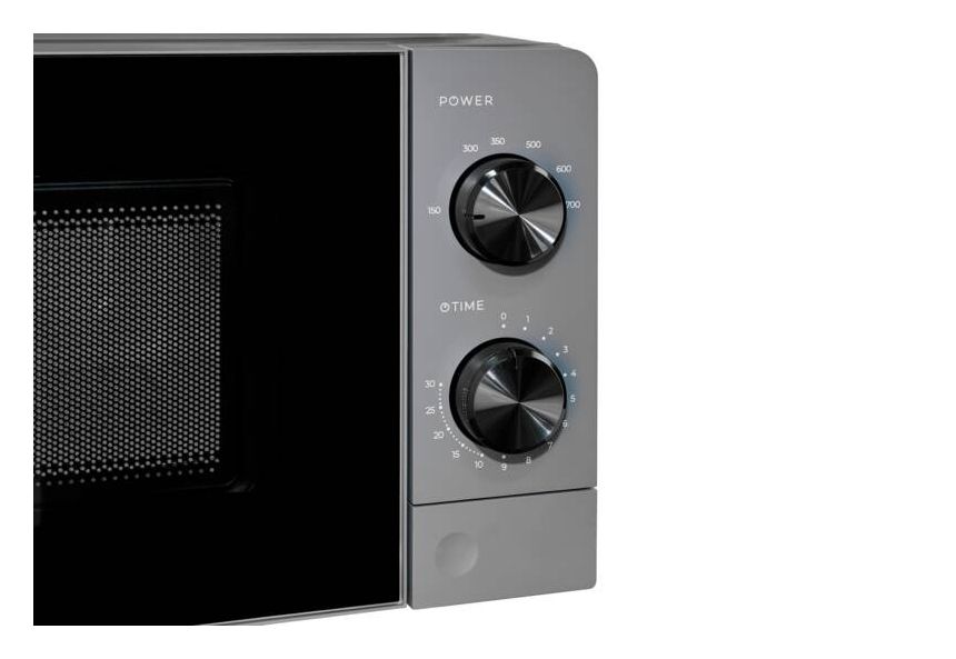 MW 950-040e Freistehende Mikrowelle 1200 W Größe: klein 6 Stufen  (Schwarz, Edelstahl) 