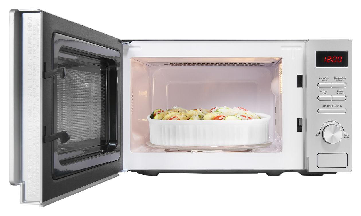 MW2070-3GDI Standgeräte Solo 1050 W Größe: klein 5 Stufen Grill  (Silber) 