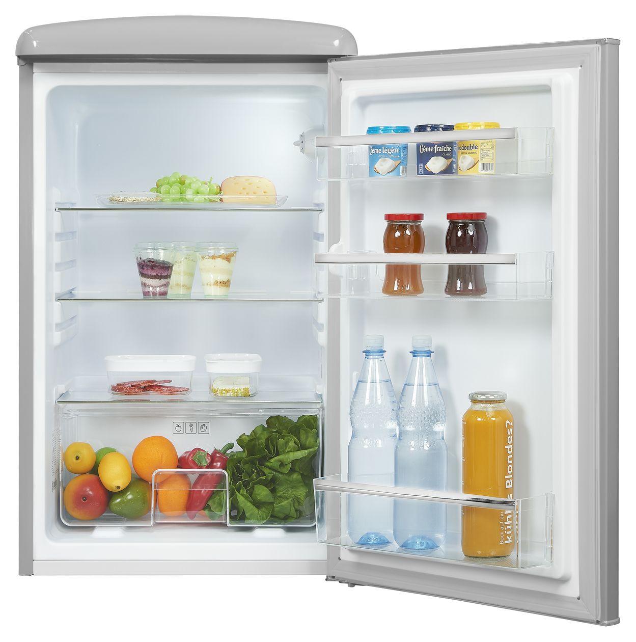 RKS120-V-H-160F 122 l Tischkühlschrank EEK: F 112 kWh Jahr  (Grau) 